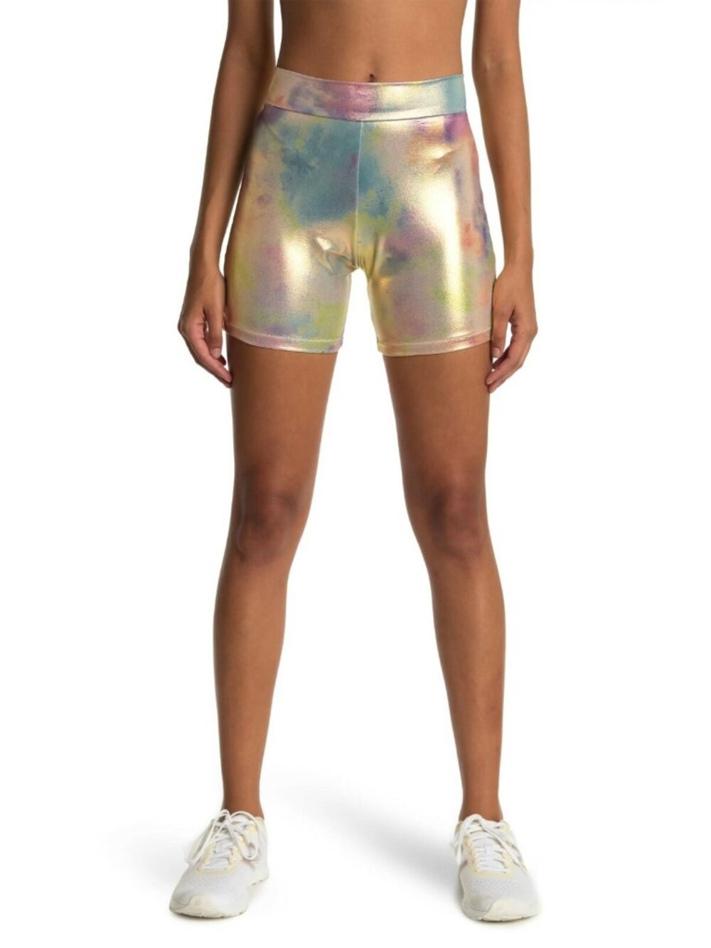 Bound by Bond-eye Ziggy Stardust Slink in Bike Shorts in Cosmic Rainbow Size XS